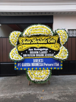 Papan Bunga Duka di Cipameungpeuk