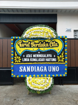 Papan Bunga Duka di Cipameungpeuk